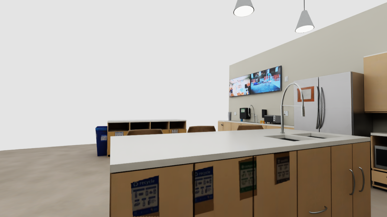 Isaac Sim reconstruction: Room overview
