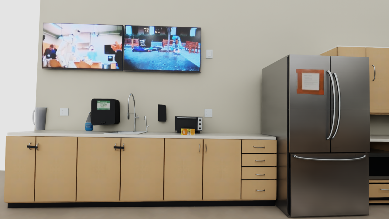 Isaac Sim reconstruction: Refrigerator wall